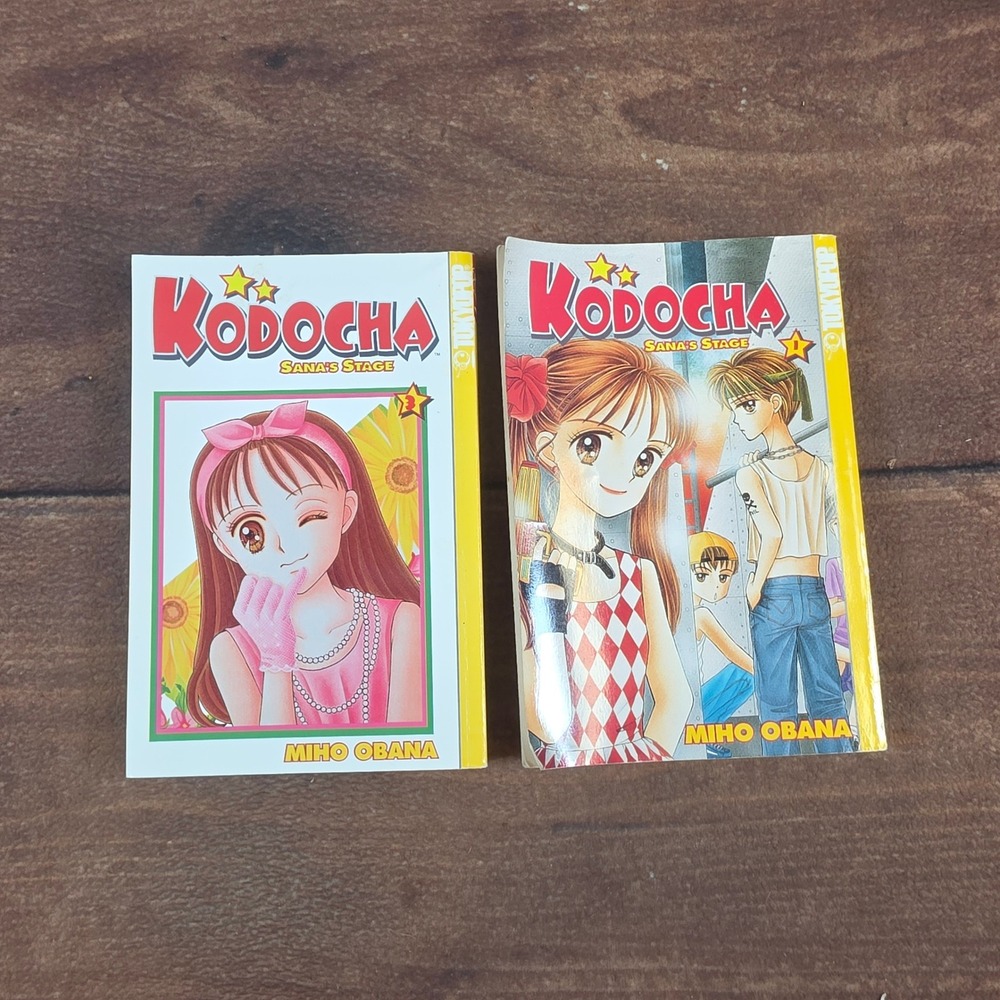 Tokyopop Kodocha Sana's Stage Manga Books Vol 1 3 Miho Obana Yellow Good Shojo